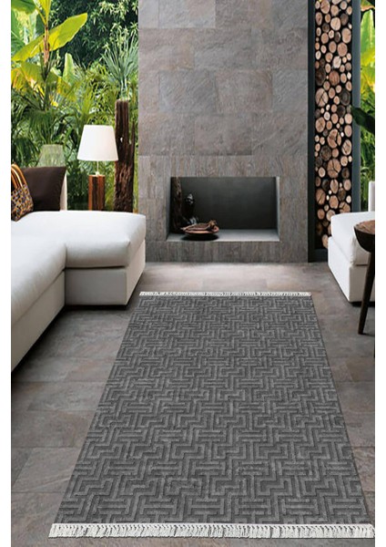 Dijital Baskılı Kaymaz Taban Yıkanabilir Sade Desen Salon Halısı Mutfak Halısı Yolluk VH-HT-410