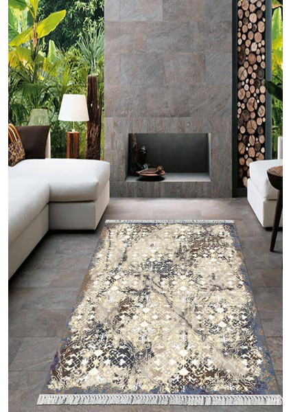 Dijital Baskılı Kaymaz Taban Yıkanabilir Modern Salon Halısı Mutfak Halısı Yolluk VH-HT-378