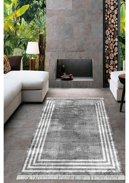 Dijital Baskılı Kaymaz Taban Yıkanabilir Çerçeveli Salon Halısı Mutfak Halısı Yolluk VH-HT-485