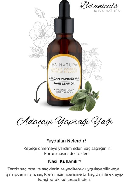 Adaçayı Yaprağı Yağı 50 ml