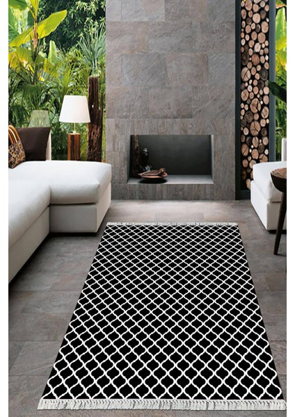 Dijital Baskılı Kaymaz Taban Yıkanabilir Sade Desen Salon Halısı Mutfak Halısı Yolluk VH-HT-518