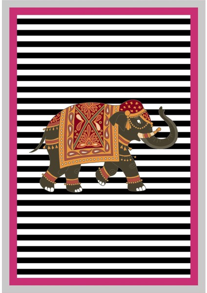 Dijital Baskılı Kaymaz Taban Yıkanabilir Fil Desen Salon Halısı Mutfak Halısı Yolluk VH-HT-610 fiyatları