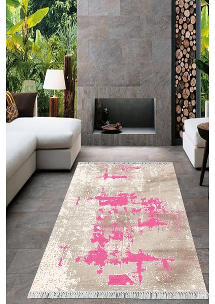 Dijital Baskılı Kaymaz Taban Yıkanabilir Sade Desen Salon Halısı Mutfak Halısı Yolluk VH-HT-640