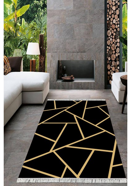 Dijital Baskılı Kaymaz Taban Yıkanabilir Modern Salon Halısı Mutfak Halısı Yolluk VH-HT-683