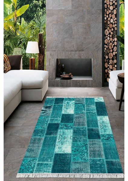 Dijital Baskılı Kaymaz Taban Yıkanabilir Modern Salon Halısı Mutfak Halısı Yolluk VH-HT-680