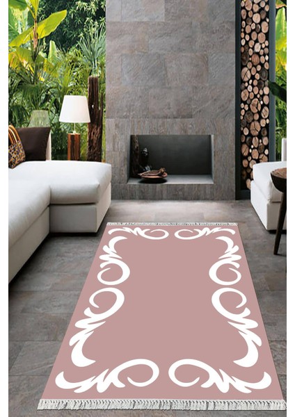Dijital Baskılı Kaymaz Taban Yıkanabilir Çerçeveli Salon Halısı Mutfak Halısı Yolluk VH-HT-872