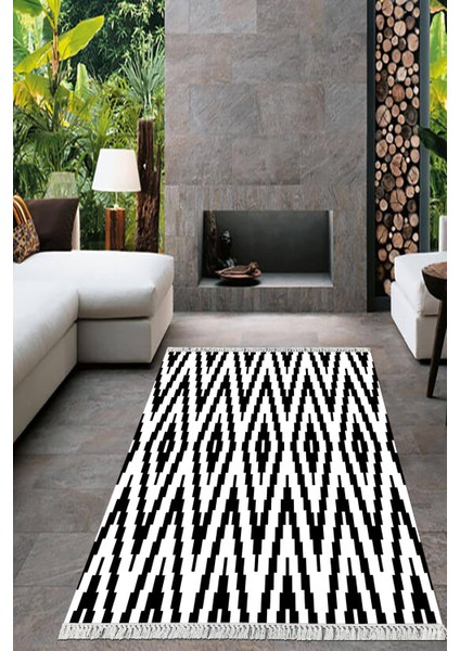Dijital Baskılı Kaymaz Taban Yıkanabilir Modern Salon Halısı Mutfak Halısı Yolluk VH-HT-788