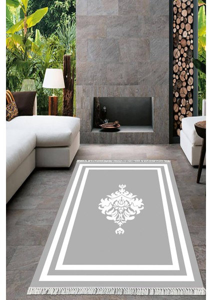 Dijital Baskılı Kaymaz Taban Yıkanabilir Çerçeveli Salon Halısı Mutfak Halısı Yolluk VH-HT-814
