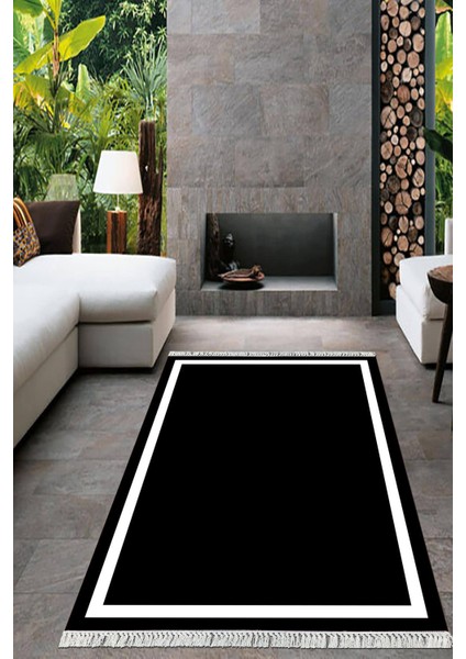 Dijital Baskılı Kaymaz Taban Yıkanabilir Çerçeveli Salon Halısı Mutfak Halısı Yolluk VH-HT-831