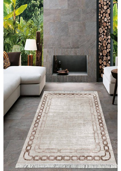 Dijital Baskılı Kaymaz Taban Yıkanabilir Çerçeveli Salon Halısı Mutfak Halısı Yolluk VH-HT-899