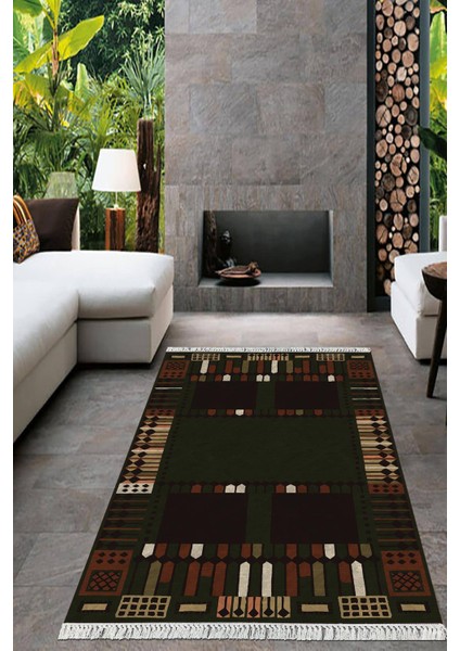 Dijital Baskılı Kaymaz Taban Yıkanabilir Modern Salon Halısı Mutfak Halısı Yolluk VH-HT-943