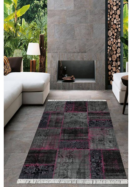 Dijital Baskılı Kaymaz Taban Yıkanabilir Modern Salon Halısı Mutfak Halısı Yolluk VH-HT-921