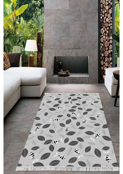 Dijital Baskılı Kaymaz Taban Yıkanabilir Modern Salon Halısı Mutfak Halısı Yolluk VH-HT-955