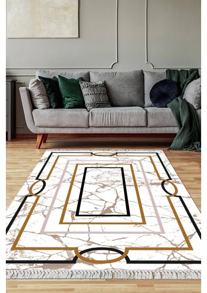 Dijital Baskılı Kaymaz Taban Yıkanabilir Salon Halısı Mutfak Halısı Yolluk VH-SD-1018