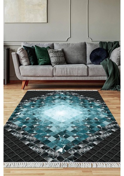 Dijital Baskılı Kaymaz Taban Yıkanabilir Salon Halısı Mutfak Halısı Yolluk VH-SD-1023