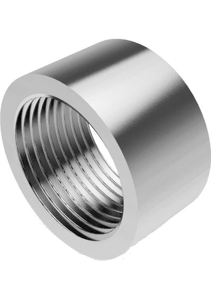 Yarım Manşon 1/2 Inch Paslanmaz