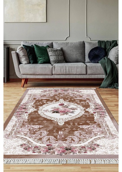 Dijital Baskılı Kaymaz Taban Yıkanabilir Salon Halısı Mutfak Halısı Yolluk VH-SD-588