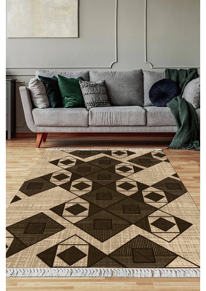 Dijital Baskılı Kaymaz Taban Yıkanabilir Salon Halısı Mutfak Halısı Yolluk VH-SD-889