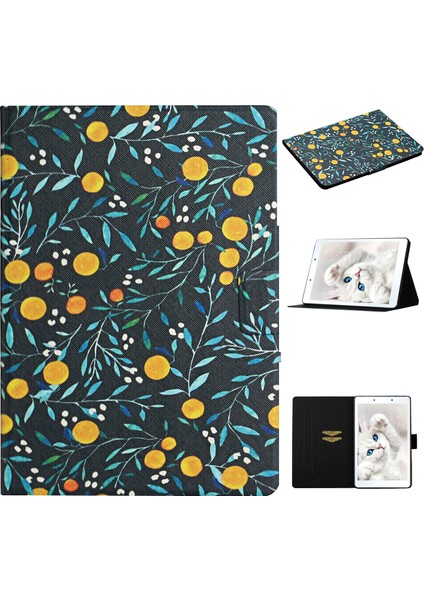 Galaxy Tab A İçin Darbeye Dayanıklı Tablet Kılıfı - Turuncu (Yurt Dışından)