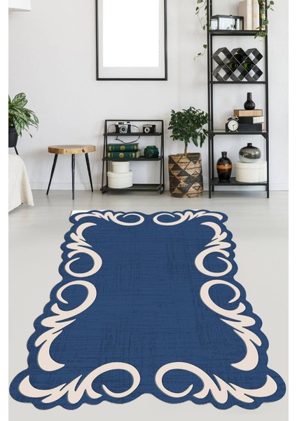 Kaymaz Taban Yıkanabilir Lazer Kesim Salon Halısı Mutfak Halısı Yolluk VHL-HT-1028