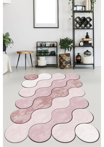 Kaymaz Taban Yıkanabilir Lazer Kesim Salon Halısı Mutfak Halısı Yolluk VHL-HT-880