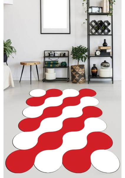 Kaymaz Taban Yıkanabilir Lazer Kesim Salon Halısı Mutfak Halısı Yolluk VHL-HT-886