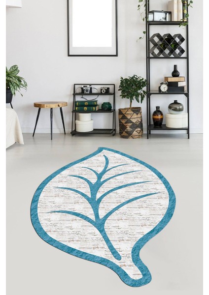 Kaymaz Taban Yıkanabilir Lazer Kesim Salon Halısı Mutfak Halısı Yolluk VHL-SD-487
