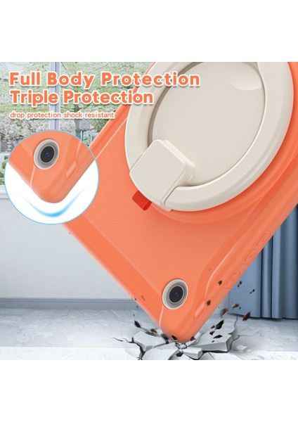 Galaxy Tab A İçin Tablet Kılıfı - Turuncu - Beyaz (Yurt Dışından) indirimleri