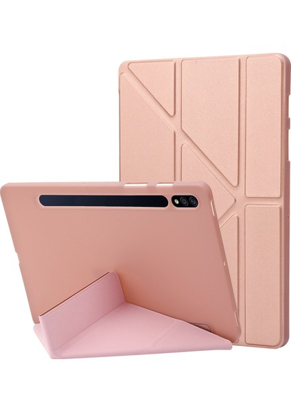Galaxy Tab S8 İçin Tablet Kılıfı - Rose Gold (Yurt Dışından)