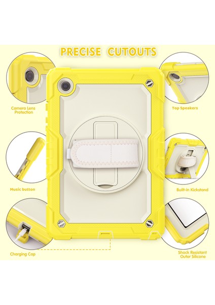 Galaxy Tab A İçin Tablet Kılıfı - Sarı (Yurt Dışından) fırsatları