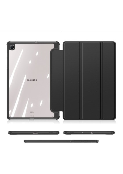 Galaxy Tab S6 Lite İçin Tablet Kılıfı - Siyah (Yurt Dışından)