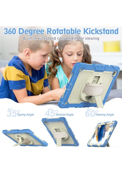 Galaxy Tab A İçin Tablet Kılıfı - Açık Mavi (Yurt Dışından) indirimleri