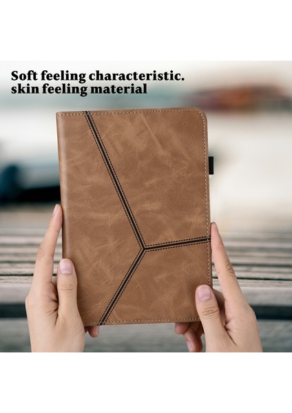 Galaxy Tab A İçin Tablet Kılıfı - Kahverengi (Yurt Dışından)