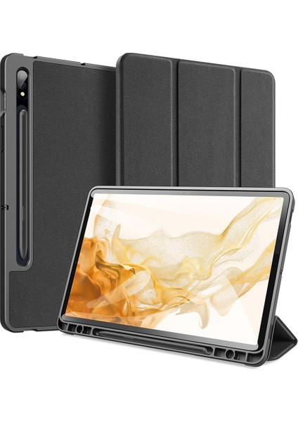 Galaxy Tab S7 İçin Tablet Kılıfı - Siyah (Yurt Dışından)