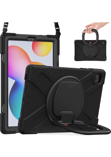 Galaxy Tab S6 Lite İçin Tablet Kılıfı - Siyah (Yurt Dışından)