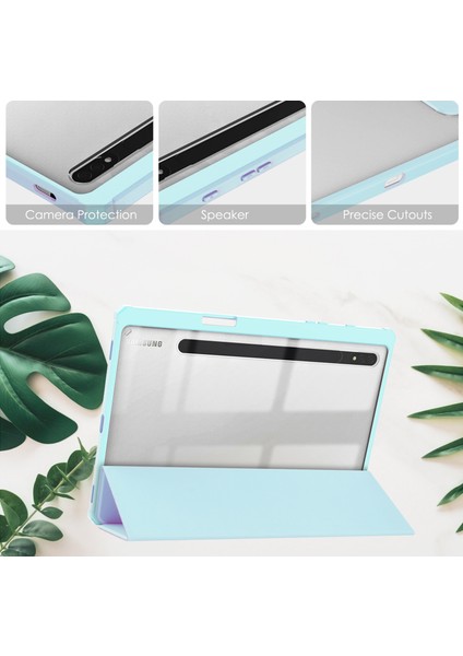 Galaxy Tab S8 İçin Tablet Kılıfı - Mavi (Yurt Dışından) fırsatları