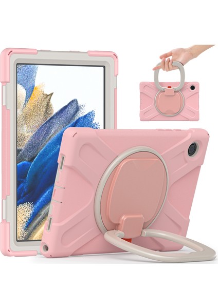 Galaxy Tab A İçin Tablet Kılıfı - Pembe - Beyaz (Yurt Dışından)