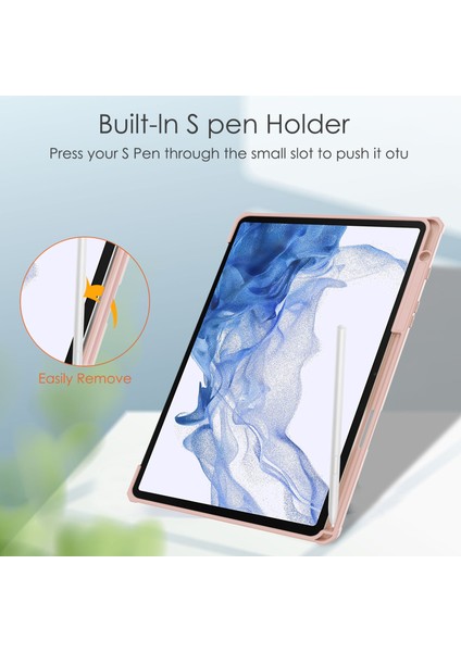 Galaxy Tab S8 İçin Tablet Kılıfı - Rose Gold (Yurt Dışından) fiyatları