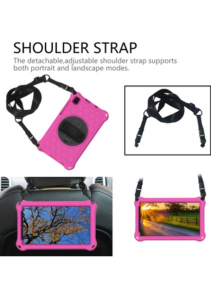 Galaxy Tab A İçin Tablet Kılıfı - Pembe - Siyah (Yurt Dışından) indirimleri