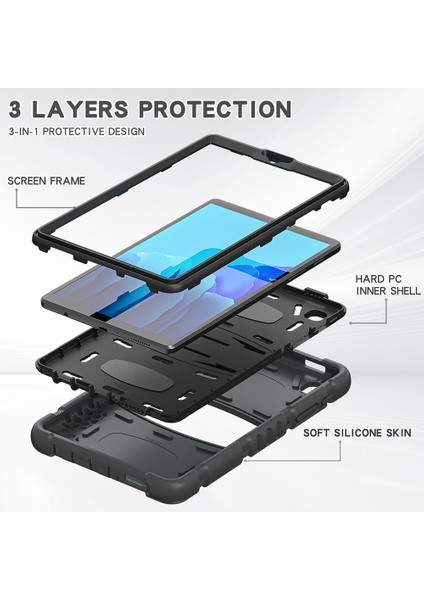 Galaxy Tab A İçin Tablet Kılıfı - Siyah (Yurt Dışından) fiyatları