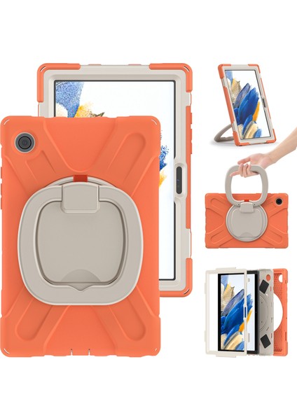 Galaxy Tab A İçin Tablet Kılıfı - Turuncu - Beyaz (Yurt Dışından) modelleri