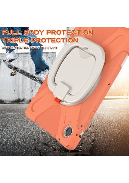 Galaxy Tab A İçin Tablet Kılıfı - Turuncu - Beyaz (Yurt Dışından) indirimleri