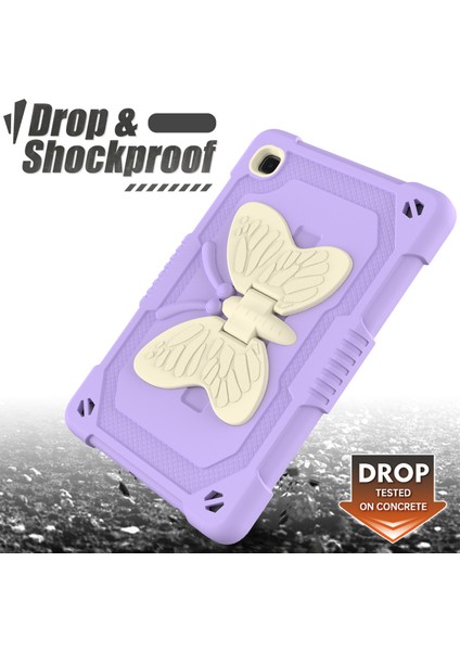 Galaxy Tab A İçin Tablet Kılıfı - Bej - Mor (Yurt Dışından) modelleri