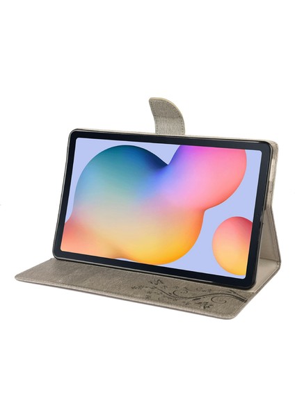 Galaxy Tab S6 Lite İçin Tablet Kılıfı - Gri (Yurt Dışından)