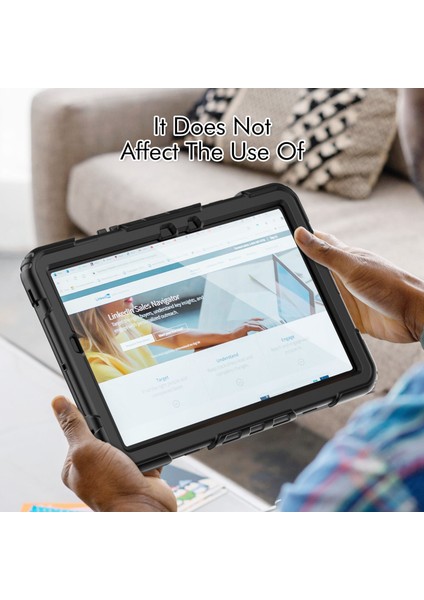 Galaxy Tab S8 İçin Tablet Kılıfı - Siyah (Yurt Dışından)