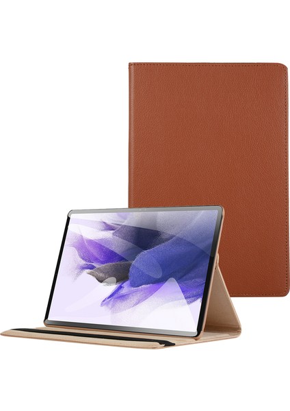 Galaxy Tab S7 Fe İçin Tablet Kılıfı - Kahverengi (Yurt Dışından)