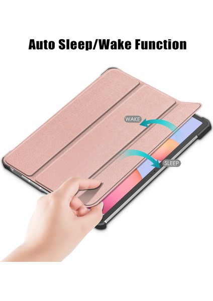 Galaxy Tab S7 Fe İçin Tablet Kılıfı - Rose Gold (Yurt Dışından) modelleri