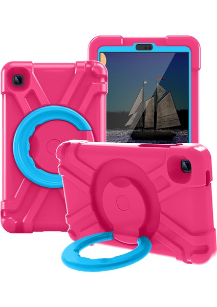 Galaxy Tab A İçin Tablet Kılıfı - Pembe - Mavi (Yurt Dışından)