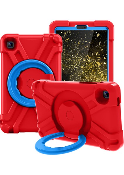 Galaxy Tab A İçin Tablet Kılıfı - Kırmızı - Mavi (Yurt Dışından)