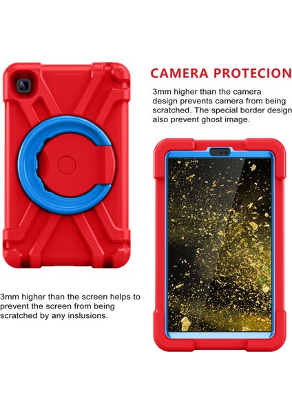 Galaxy Tab A İçin Tablet Kılıfı - Kırmızı - Mavi (Yurt Dışından) indirimleri